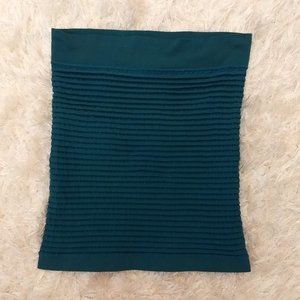 BCBGeneration Turquoise Ribbed Strech Mini Skirt